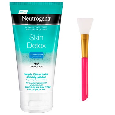 پک براش ماسک صورت سیلیکونی به همراه اسکراب پاکسازی کننده و جوانساز پوست مدل Skin Detox حجم 150 میل