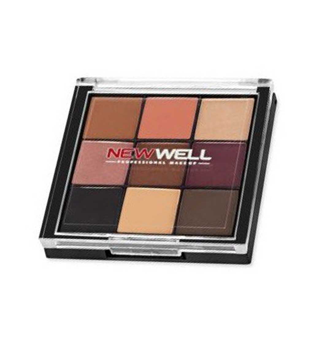 پالت سایه چشم 9 رنگ مدل پرسلن میکاپ