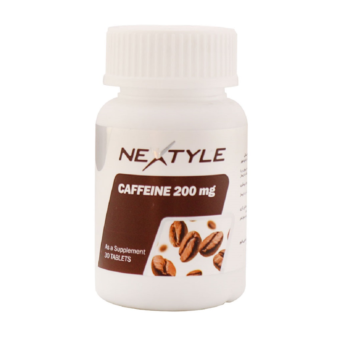 قرص انرژی زا مدل کافئین 200 میلی گرم بسته 30 عددی