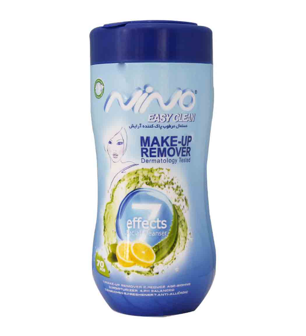 دستمال مرطوب پاک کننده آرایش 70 عددی