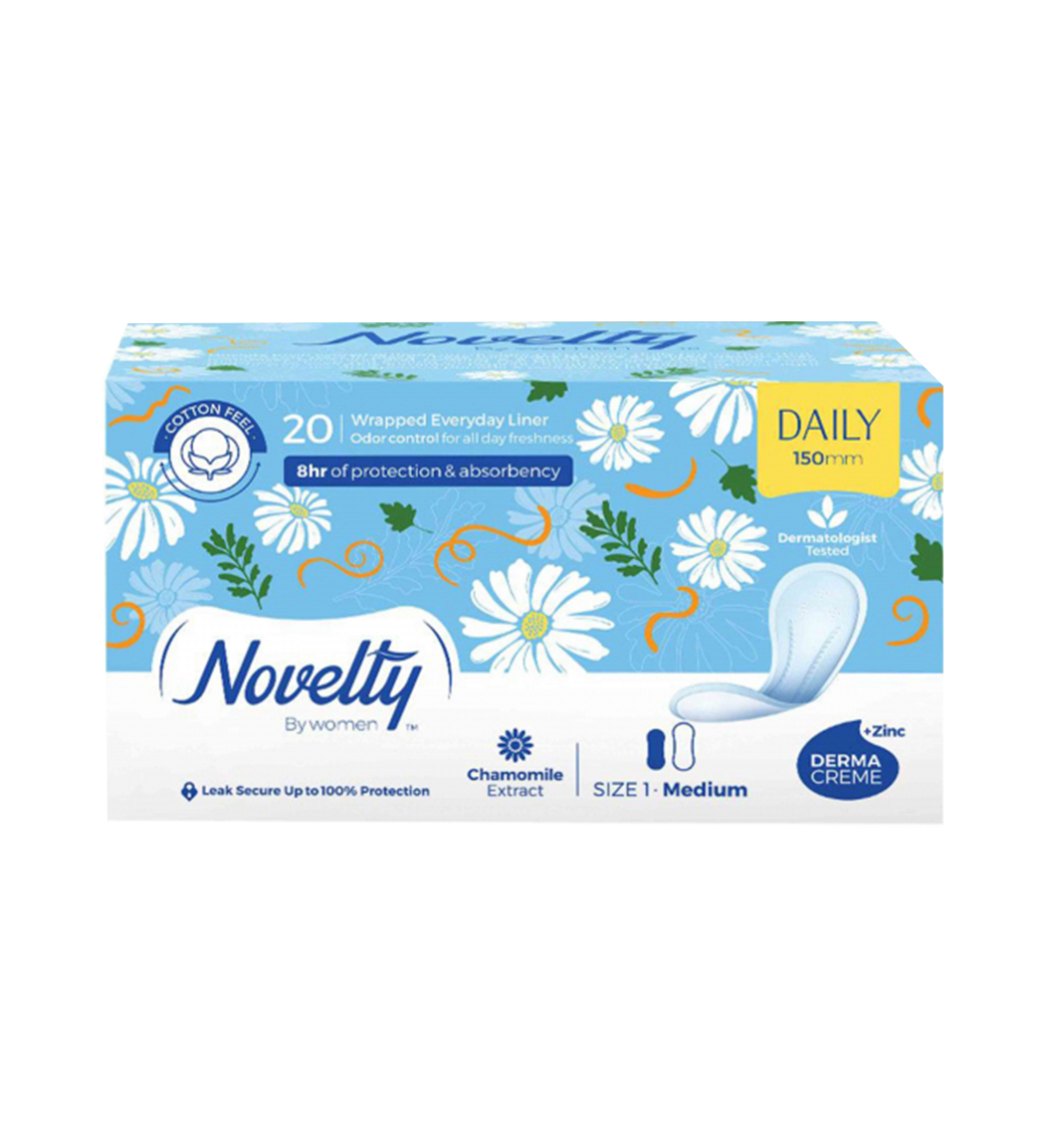 پد روزانه نازک سایز 1 متوسط بسته 20عددی