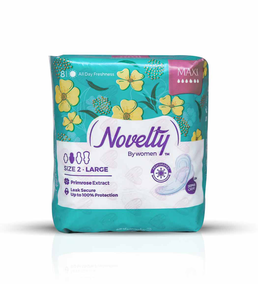 نوار بهداشتی مشبک مدل MAXI ضدحساسیت سایز 2 مناسب روز گل زرد 8عددی