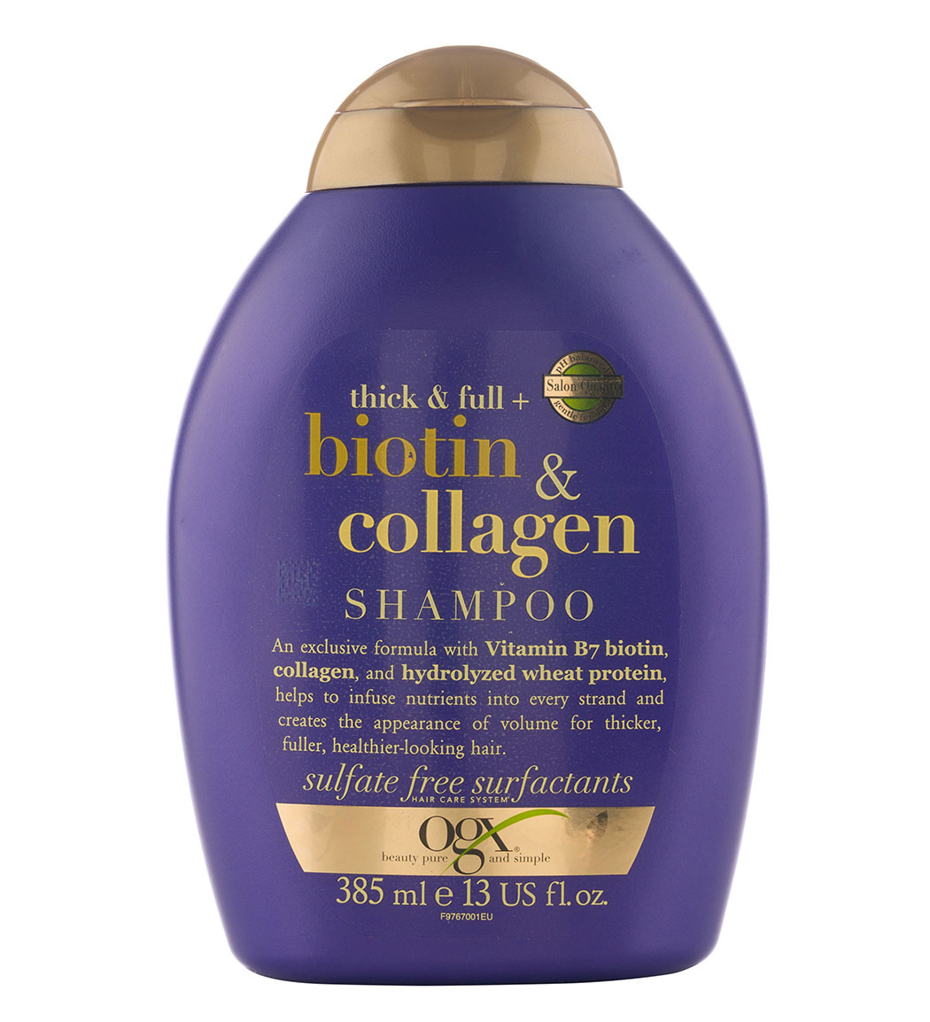 شامپو ضخیم کننده تار مو حاوی بیوتین و کلاژن 385میل
