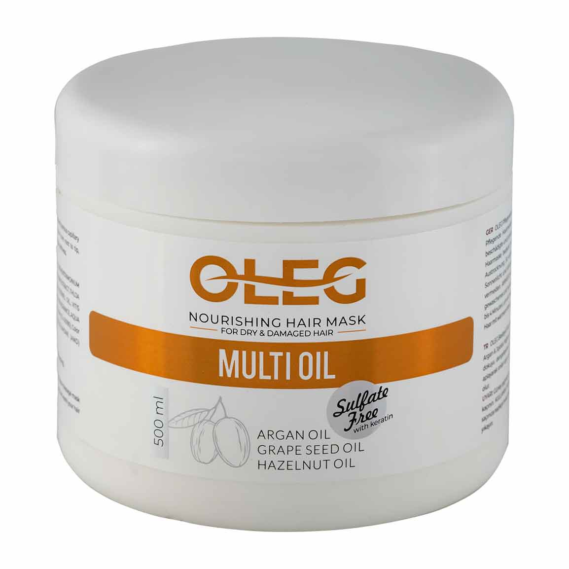 ماسک مو تقویت کننده مدل Multi Oil مناسب مو آسیب دیده 500 میلی لیتر