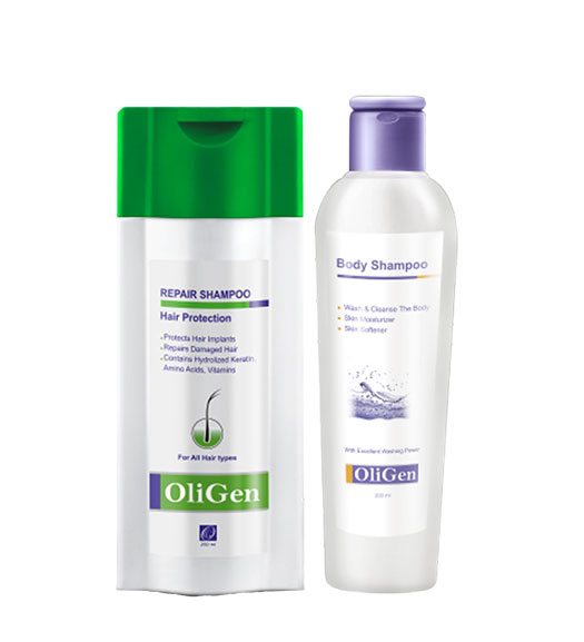پک شامپو ترمیم کننده و محافظ مو و شامپو بدن