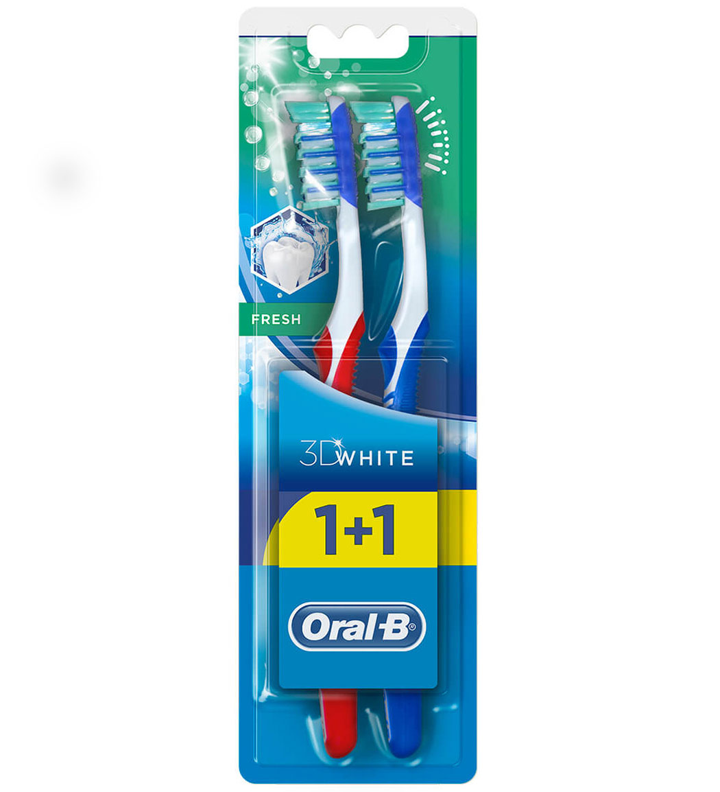 مسواک 3d white fresh soft بسته دو عددی