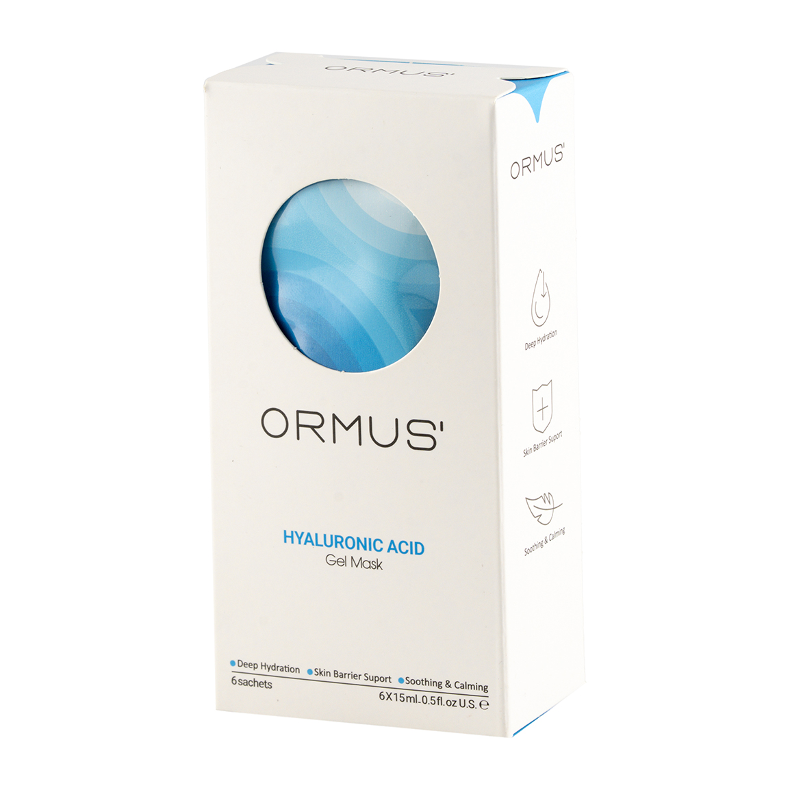 ژل ماسک مدل هیالورونیک اسید حجم 15 میلی لیتر بسته 6 عددی
