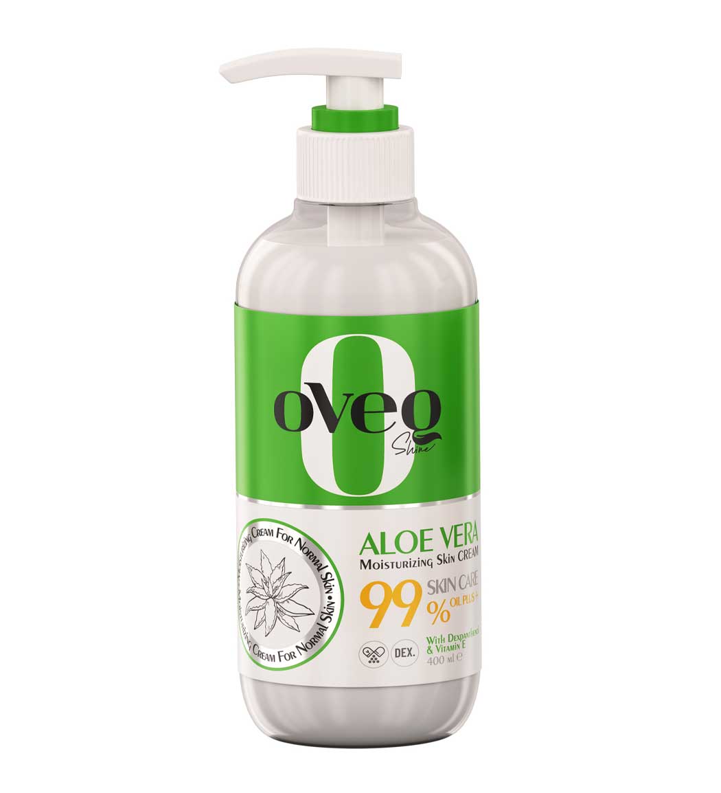 کرم مرطوب کننده و آبرسان پوست های معمولی حاوی عصاره آلوئه ورا حجم 400 میل