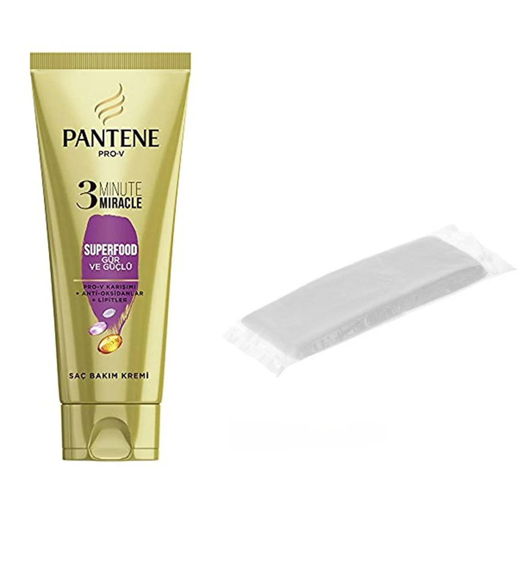 حوله یکبار مصرف به همراه ماسک مو مدل Superfood مناسب مو خشک و آسیب دیده حجم 200 میل