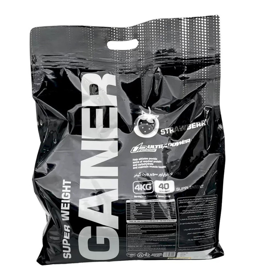 پودر Gainer با طعم توت فرنگی وزن 4000 گرم