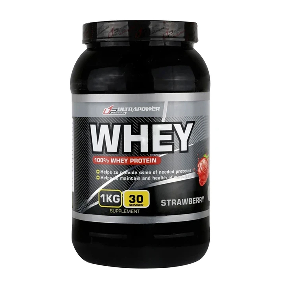 پودر پروتئین وی با طعم توت فرنگی با وزن 1000 گرم