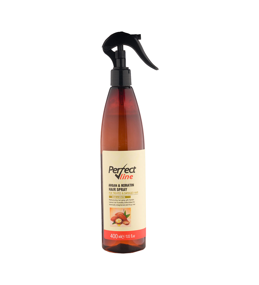 اسپری دو فاز پرفکت لاین مدل Argan And Keratin حجم 400 میل