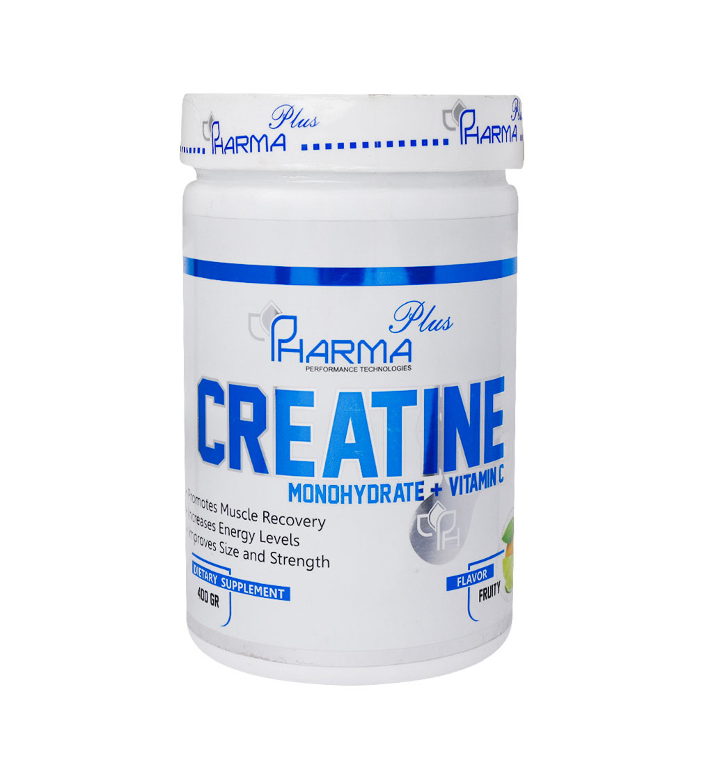 پودر کراتین مونوهیدرات و ویتامین C وزن 400 گرم