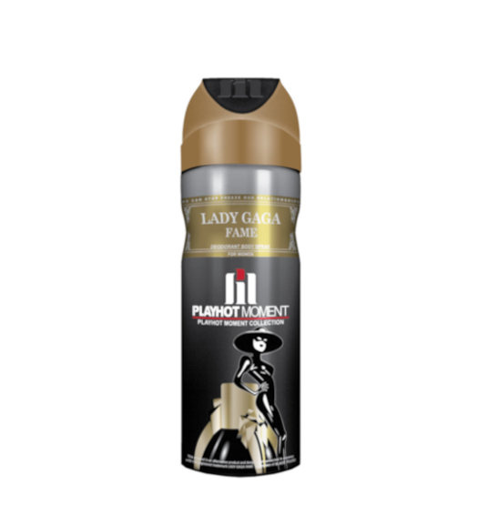 اسپری دئودورانت زنانه Lady GaGa Fame Black Fluid حجم 200میل