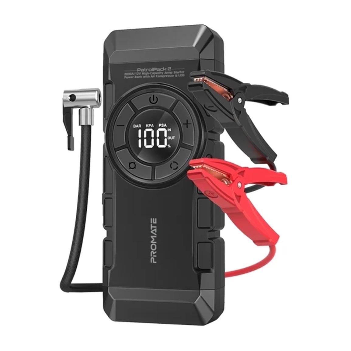 جامپ استارتر خودرو و پاور بانک 4 در 1 مدل PATROLPACK-2 ظرفیت 12000 میلی آمپر