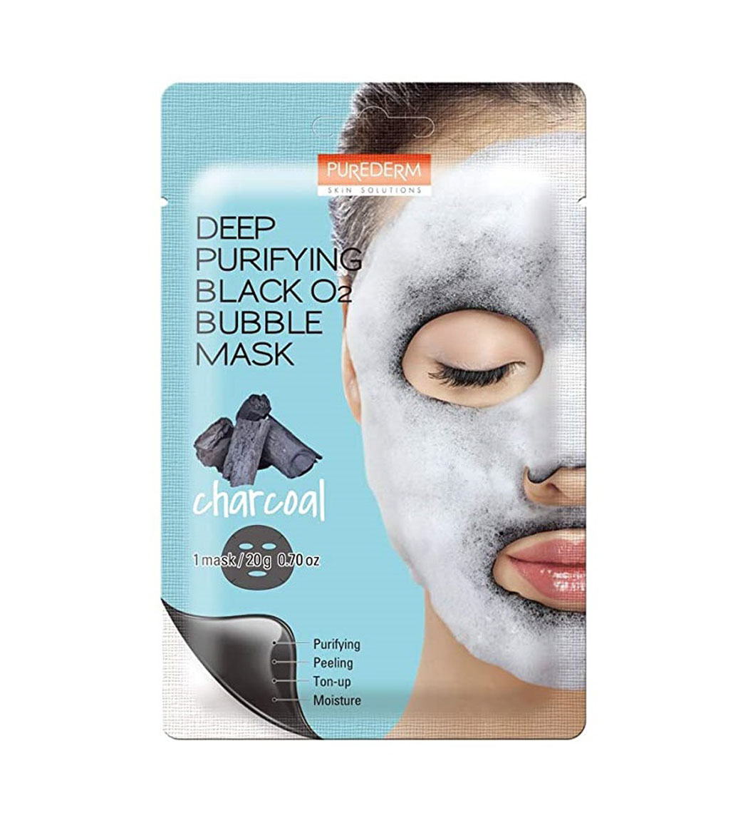 ماسک ورقه ای حبابی مشکی زغالی 20گرمی حجم 20