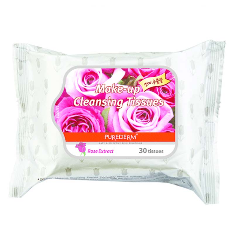 دستمال مرطوب پاک کننده آرایشی گل رز