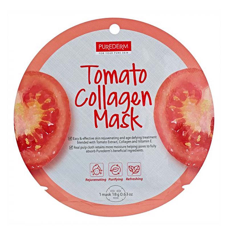 ماسک نقابي کلاژن دار گوجه فرنگي