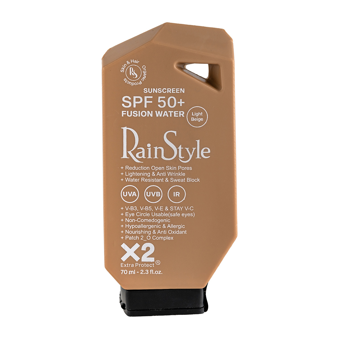 کرم ضد آفتاب فیوژن واتر رنگی با SPF50 مناسب انواع پوست حجم 70 میلی لیتر