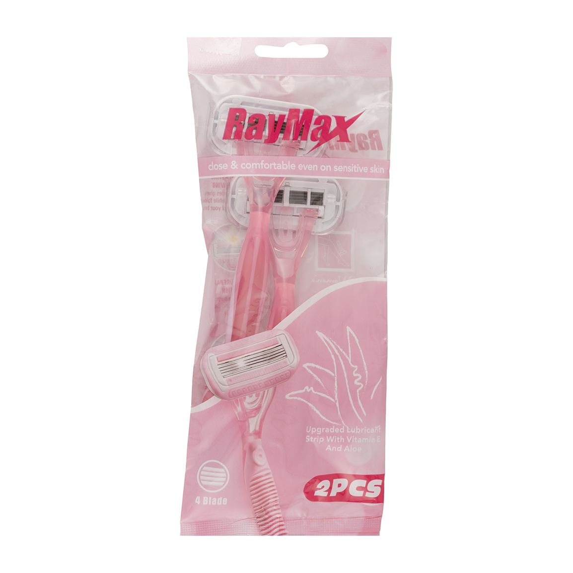 خودتراش چهار لبه صابون دار مناسب برای بانوان بسته 2 عددی