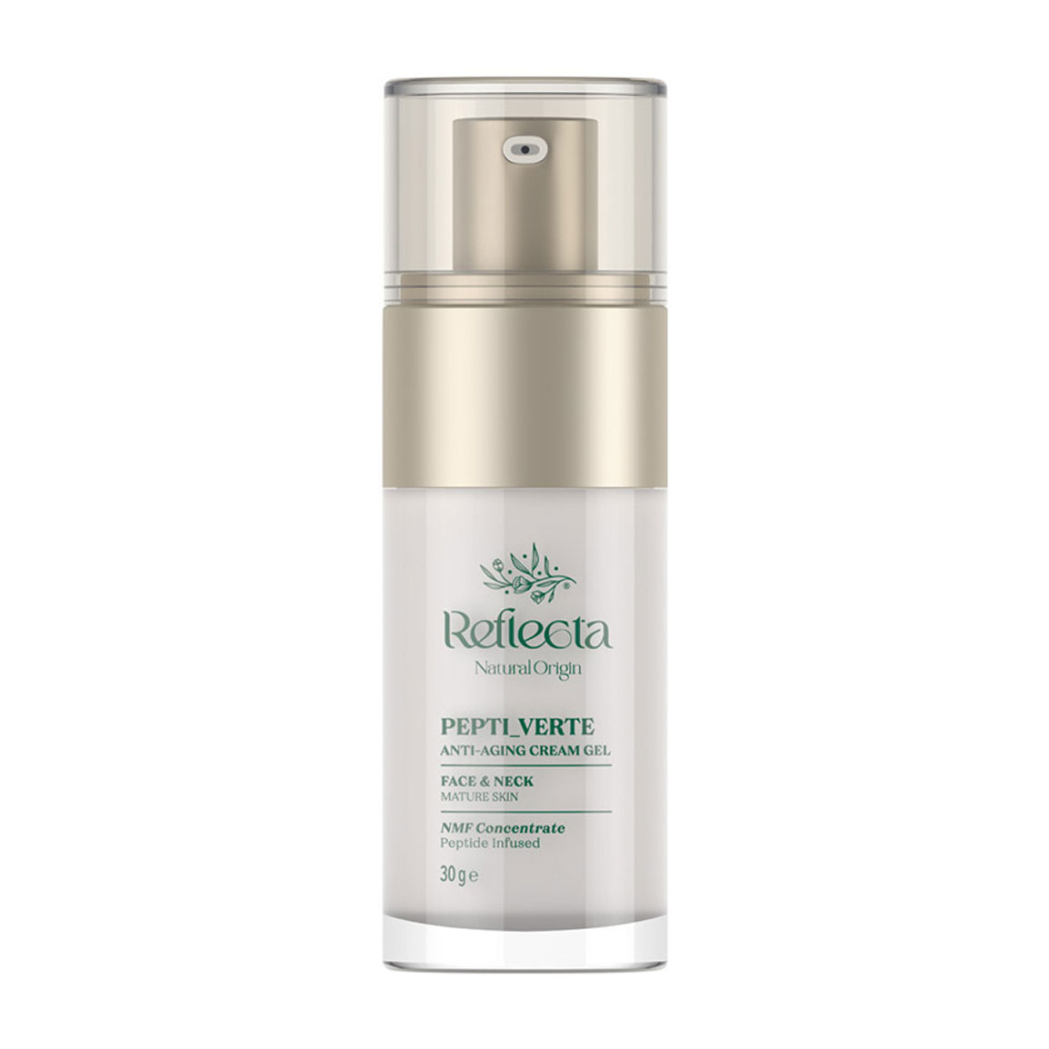 کرم ژل ضد چروک صورت و گردن حاوی پپتاید، مناسب پوست دارای چروک های سطحی حجم 30 میلی لیتر