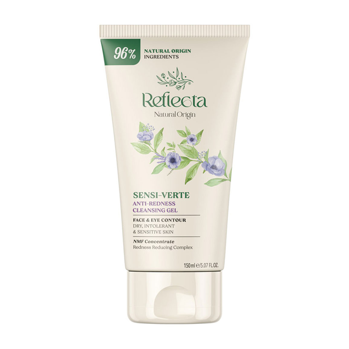 ژل شستشو صورت و اطراف چشم مناسب پوست خشک، حساس و مستعد به قرمزی حجم 150 میلی لیتر