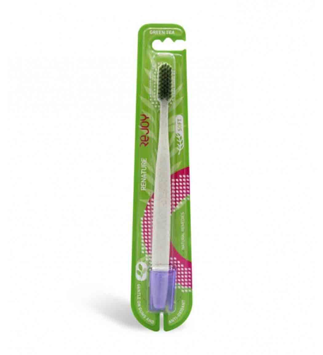 مسواک مدل Renature حاوی چای سبز با برس متوسط
