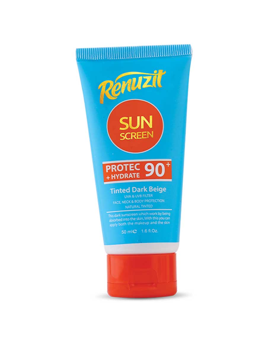 کرم ضد آفتاب SPF90 رنگی بژ تیره 50میل