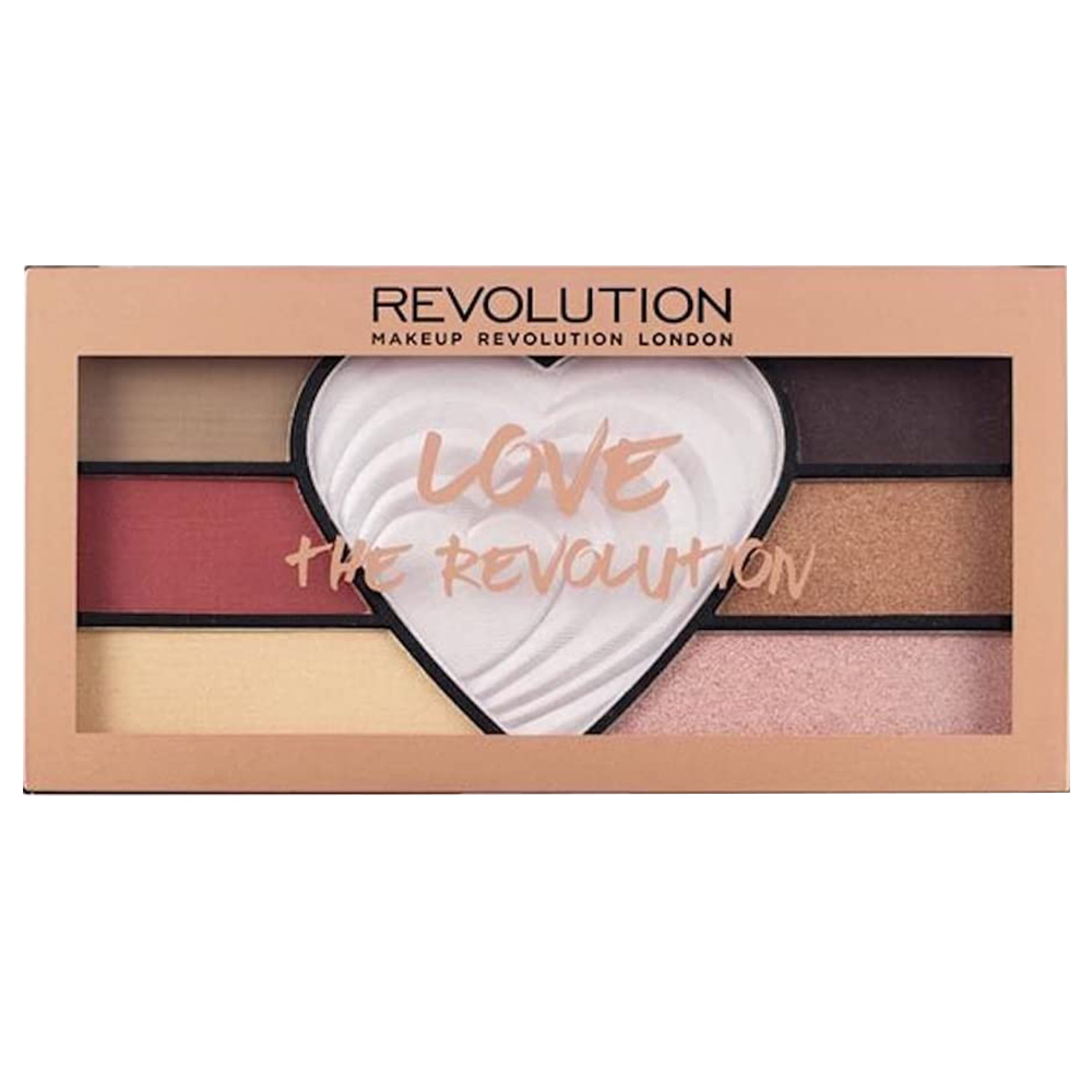 پالت 7 تايي سايه و هايلايتر مدل لاو د رولوشن پلت