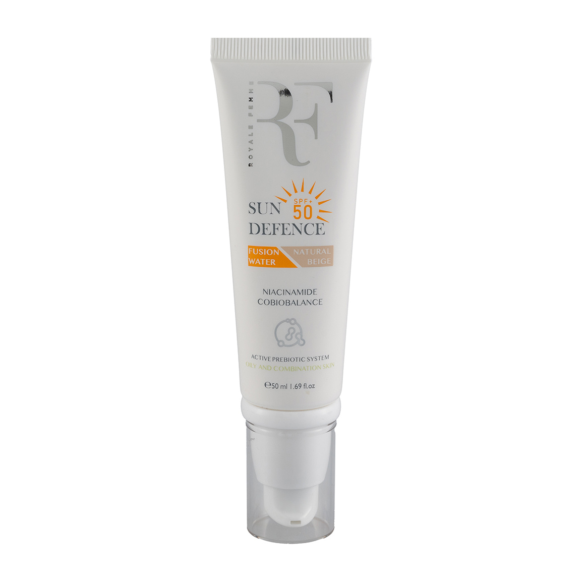 کرم ضد آفتاب رنگی با SPF 50 مناسب پوست چرب حجم 50 میلی لیتر