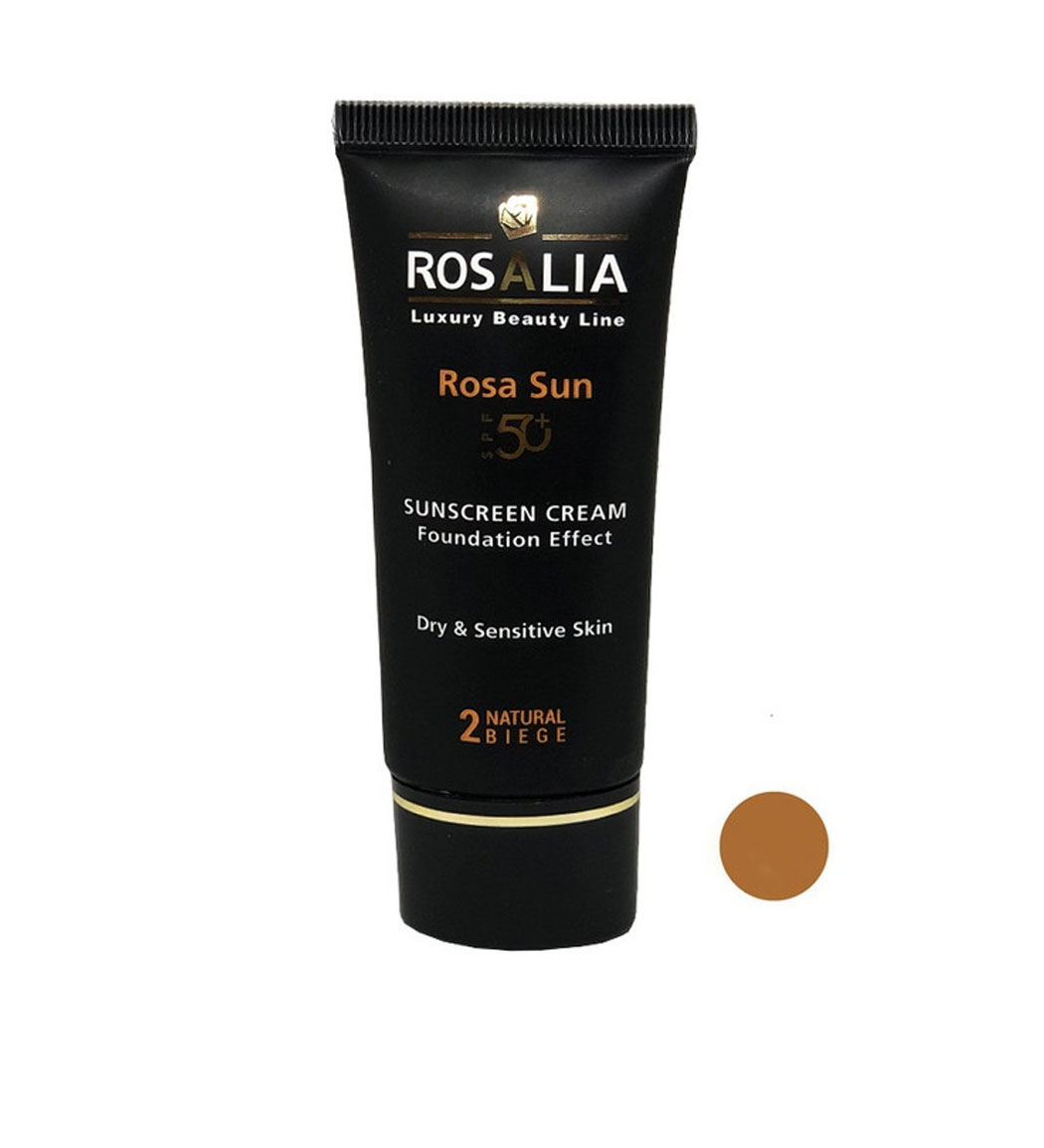 کرم ضد آفتاب مدل Rosa Sun با SPF50 مناسب پوست خشک حجم 40 میلی لیتر