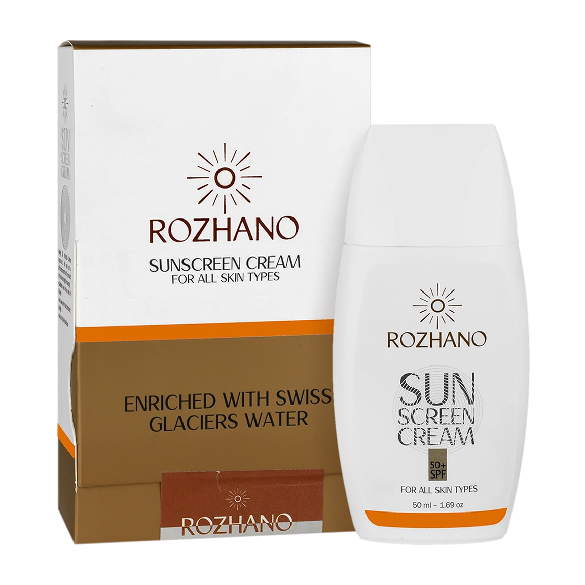 کرم ضد آفتاب مناسب انواع پوست با spf 50 حجم 50 میلی لیتر