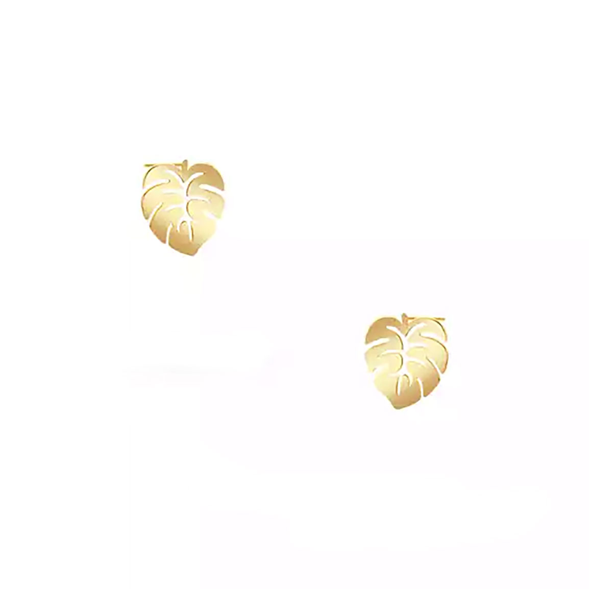 گوشواره طلا میخی برگ انجیر