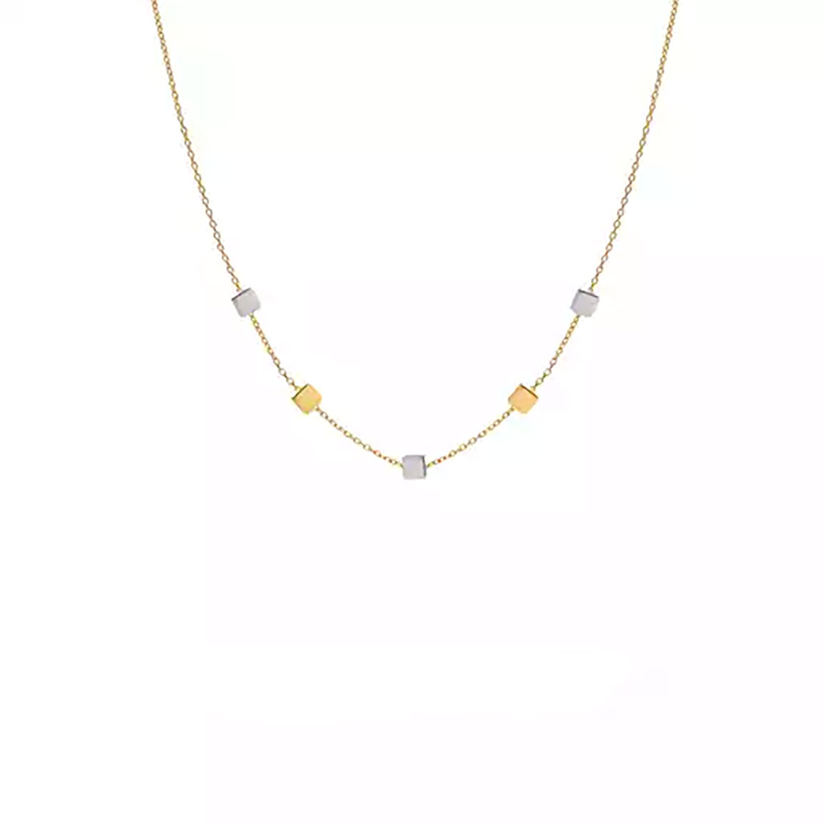 گردنبند طلا مولتی مربع