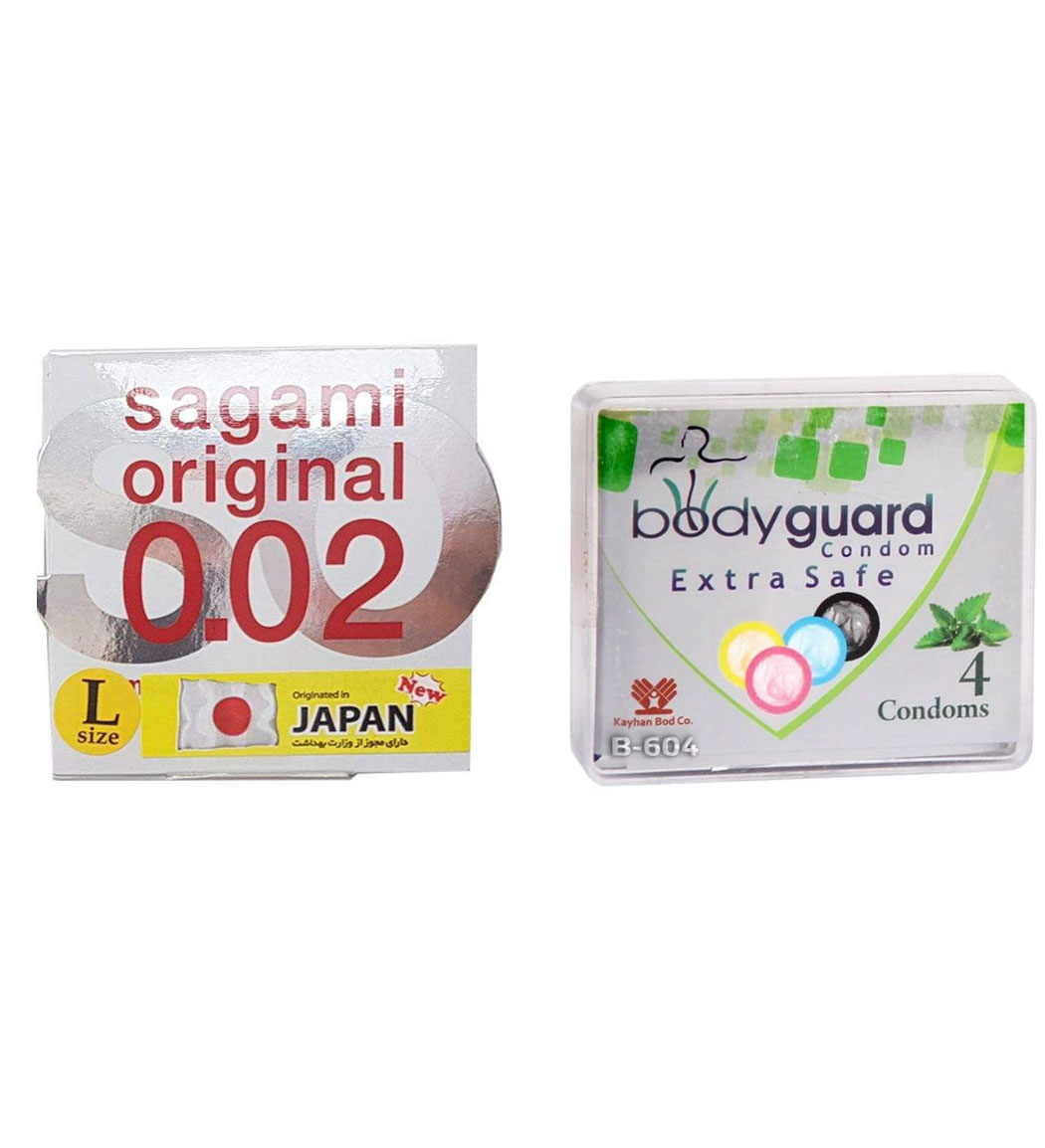 کاندوم بادی گارد مدل اکسترا سیف به همراه کاندوم سایز لارج