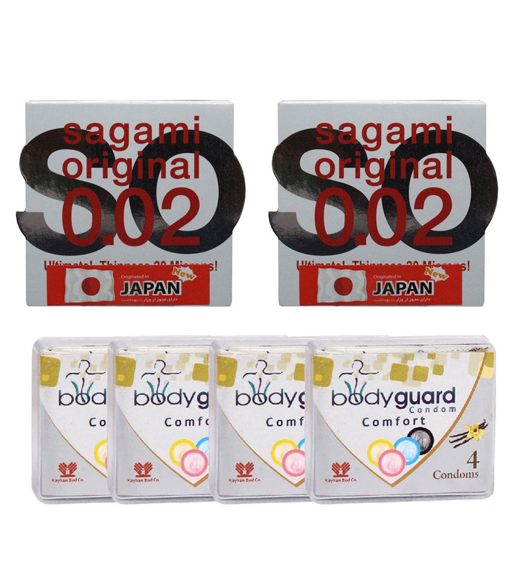 کاندوم بادی گارد مدل Delay بسته 4 عددی به همراه کاندوم مدل نرمال 2 عددی