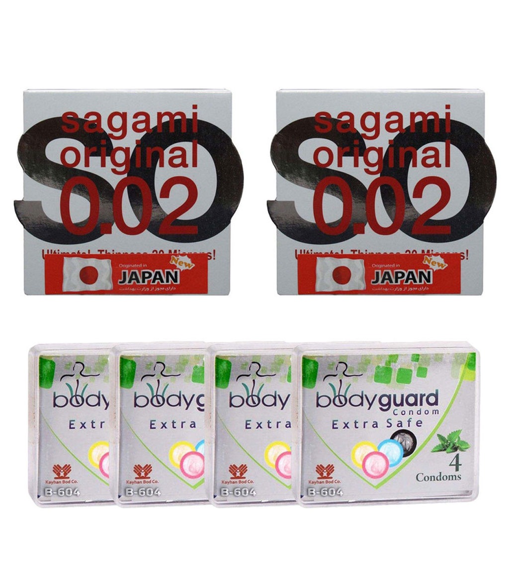 کاندوم بادی گارد مدل اکسترا سیف 4 عددی به همراه کاندوم مدل نرمال 2 عددی