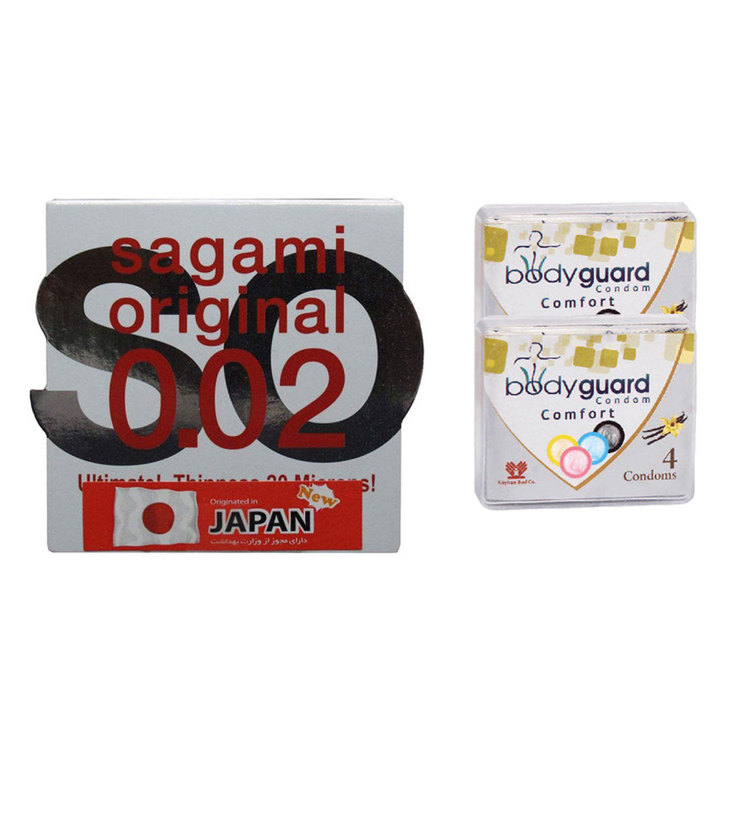 کاندوم بادی گارد مدل کامفورت به همراه کاندوم مدل نرمال