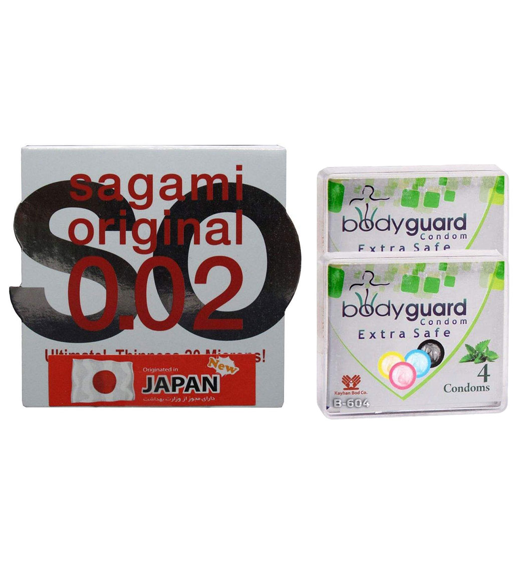 کاندوم بادی گارد مدل اکسترا سیف به همراه کاندوم مدل نرمال