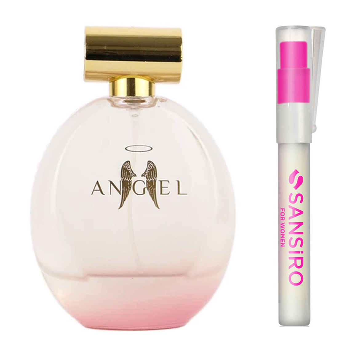 پک دو عددی ادکلن زنانه مدل Angel به همراه ادکلن خودکاری مدل Zen Shiseido