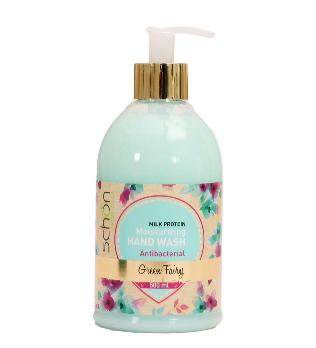 مایع دستشویی آنتی باکتریال کرمی مرطوب کننده مدل گرین فیری 500 میل