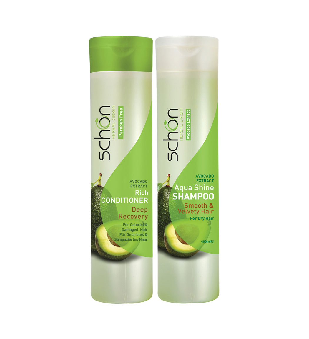 پک دوتایی شامپو و نرم کننده مو آووکادو 800 میل