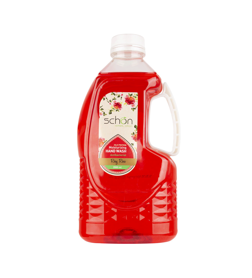 ‫مایع دستشویی  شفاف قرمز رزی رز 2000میل