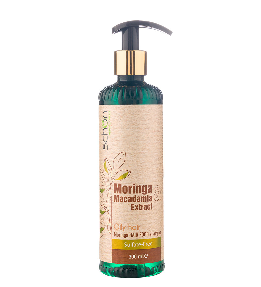 شامپو فاقد سولفات ماکادامیا و مورینگا حجم 300 میل