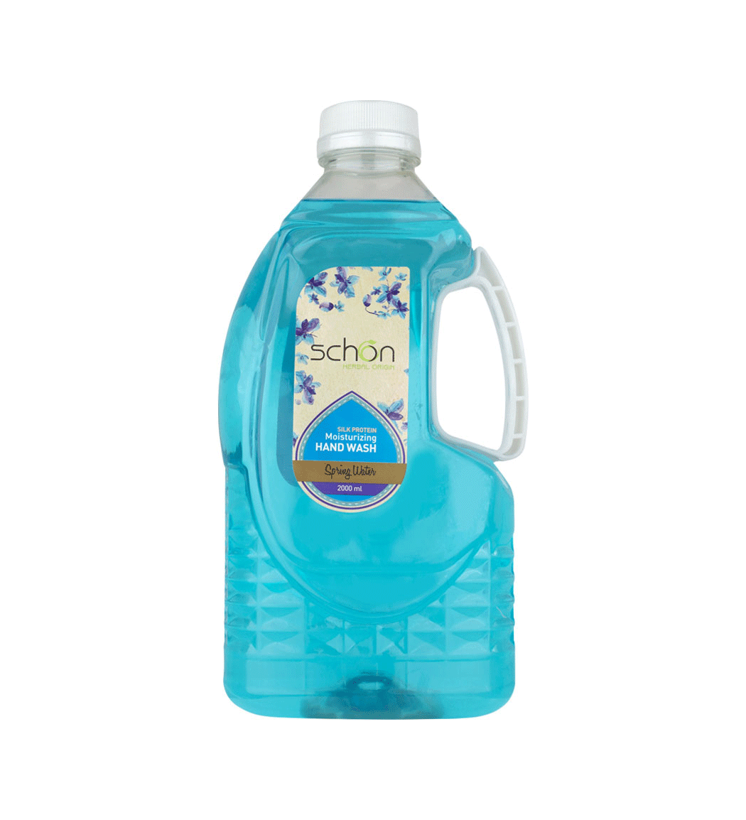 مایع دستشویی آنتی باکتریال شفاف آبی رنگ اسپرینگ واتر 2000 میل