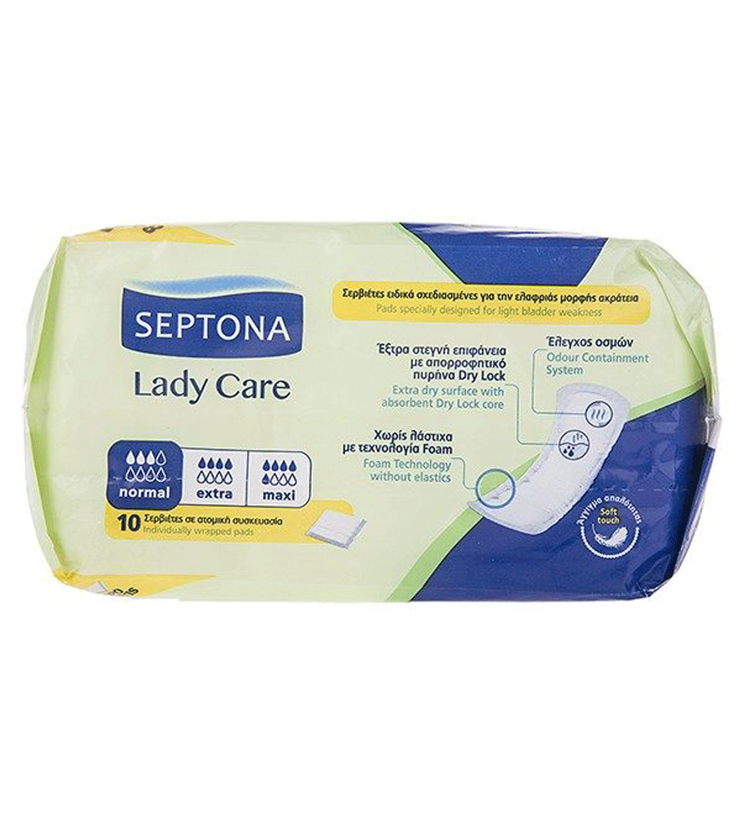 پوشینه مدل Normal Lady Care بسته 10 عددی