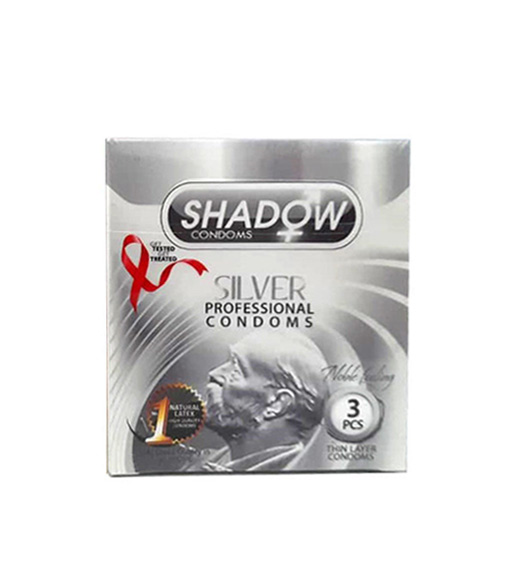 کاندوم نقره ای نازک و تاخیری 3تایی