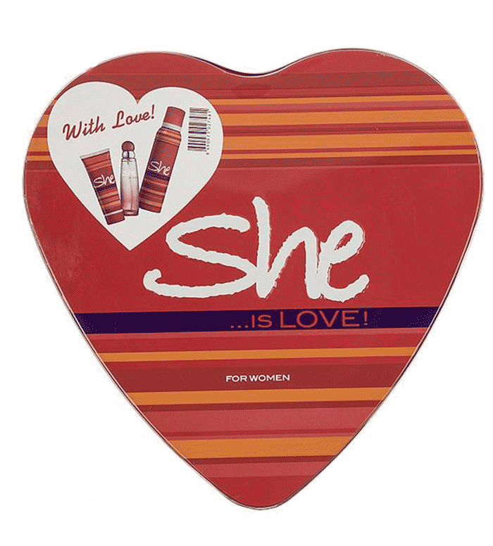 ست کادویی ادوتویلت، اسپری و لوسیون بدن زنانه لاو