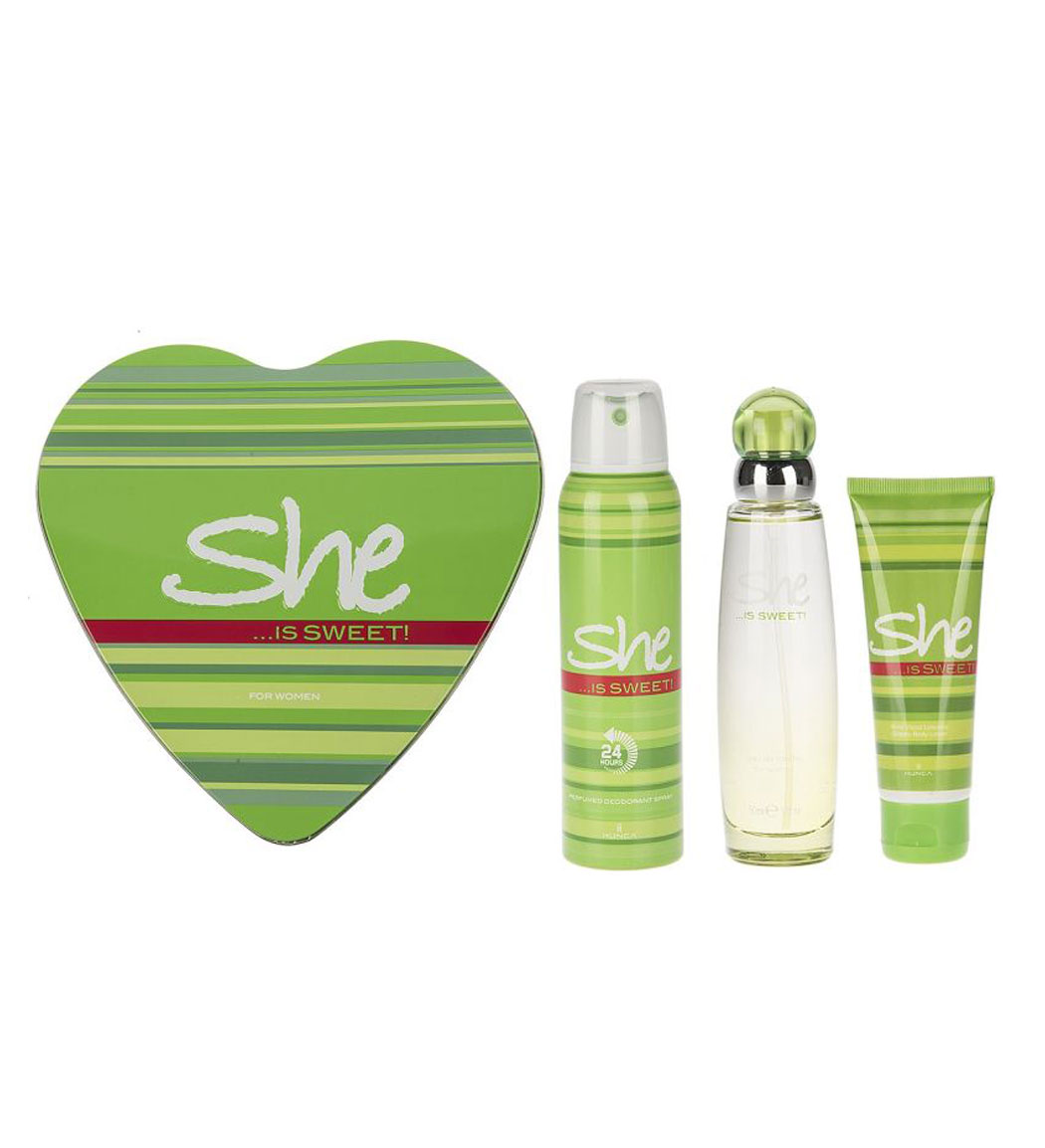 ست  کادویی ادوتویلت، اسپری و لوسیون بدن زنانه سوییت