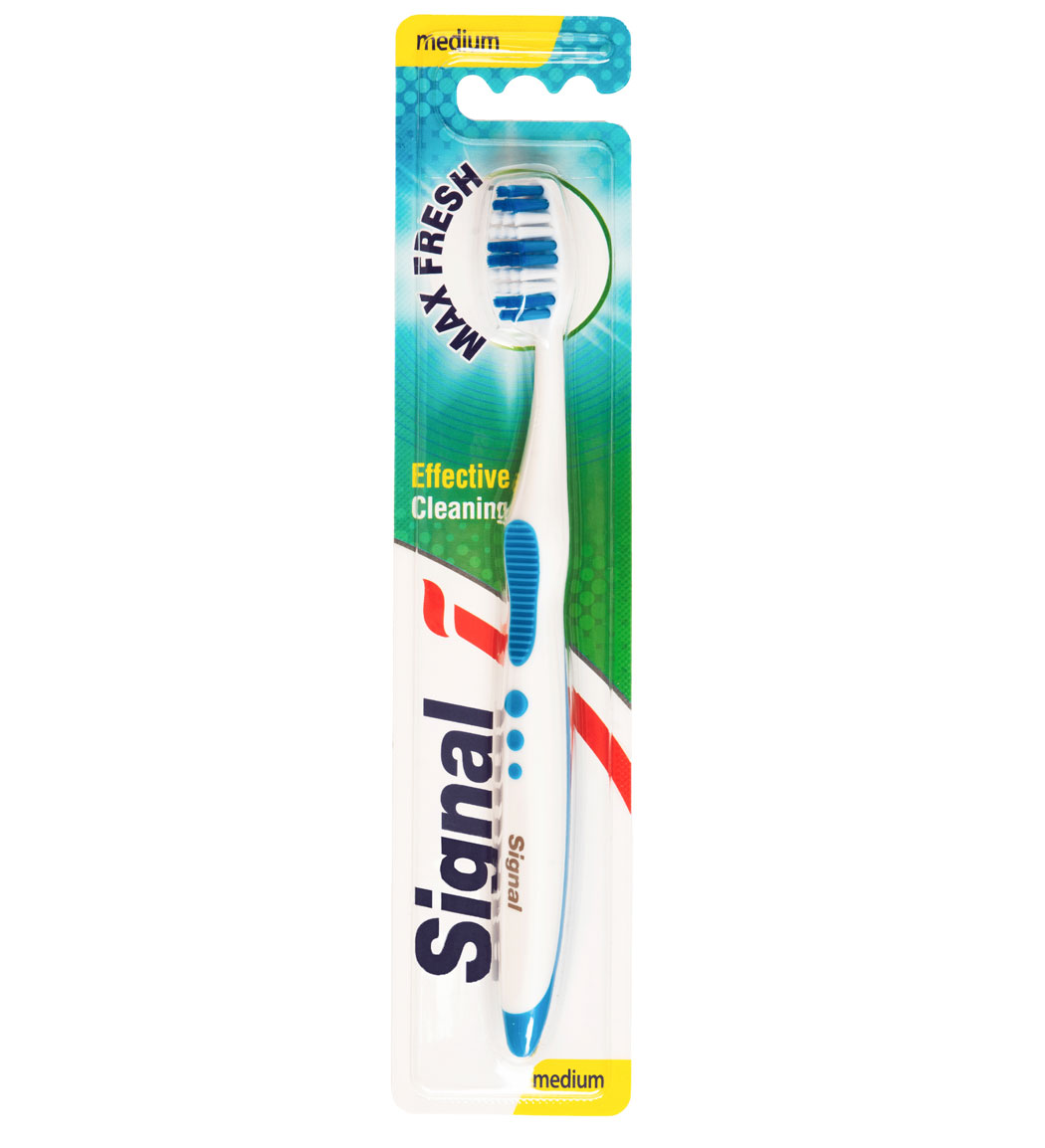 مسواک متوسط بزرگسالان با قابلیت پاک کنندگی پلاک دندان